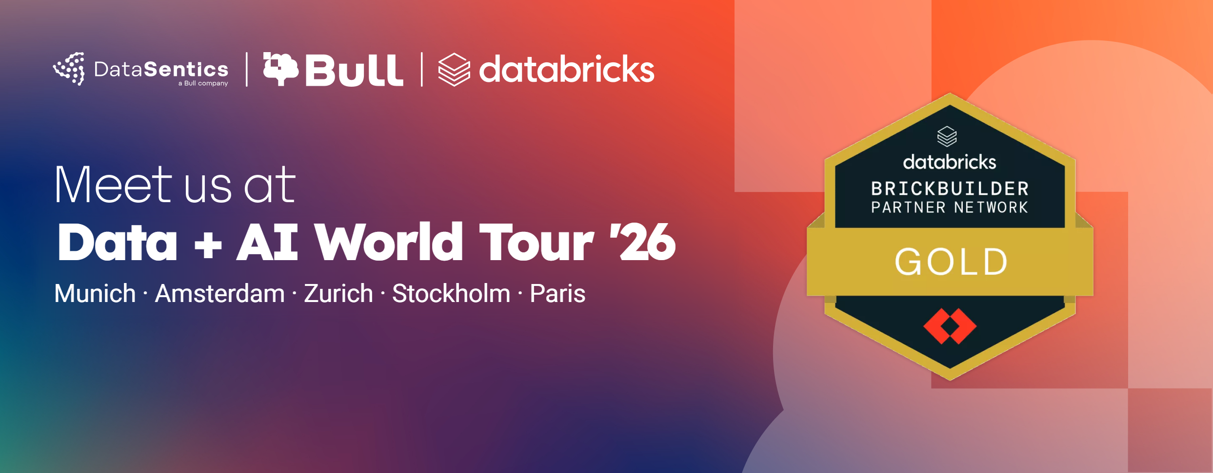 Meet us at Data + AI World Tour '26