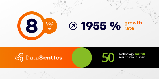 DataSentics has been awarded 8th place in Deloitte Technology Fast 50 CE 2021 | DataSentics