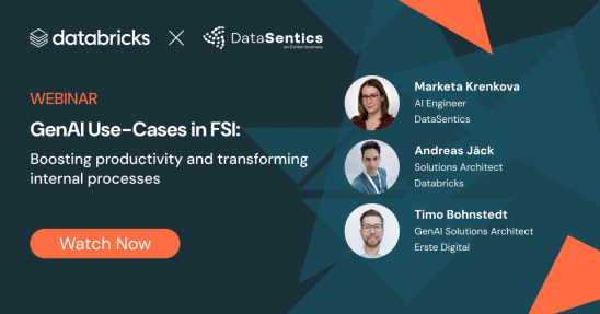 Webinar: GenAI Use-Cases in FSI - Boosting Productivity and Transforming Internal Processes | DataSentics