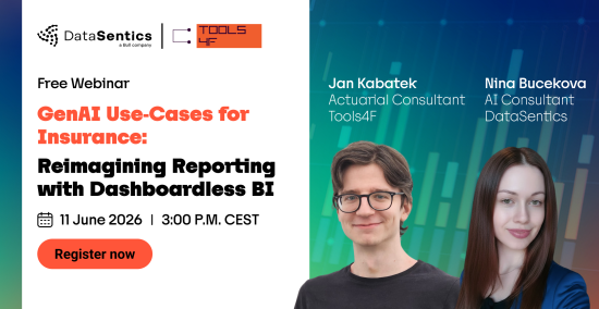 Webinar GenAI Use‑Cases for Insurance: Reimagining Reporting with Dashboardless BI | DataSentics